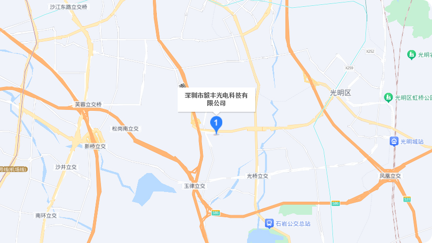 Map of EFUN Shenzhen headquarters
